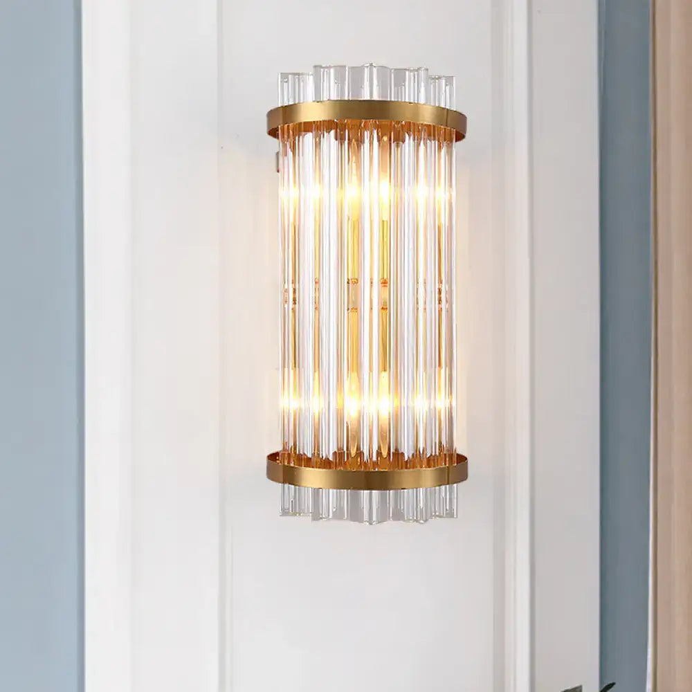 Black Gold Rod Wall Sconce