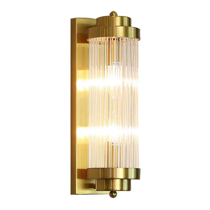 Black Gold LED Wall Lamp for Living Rooms