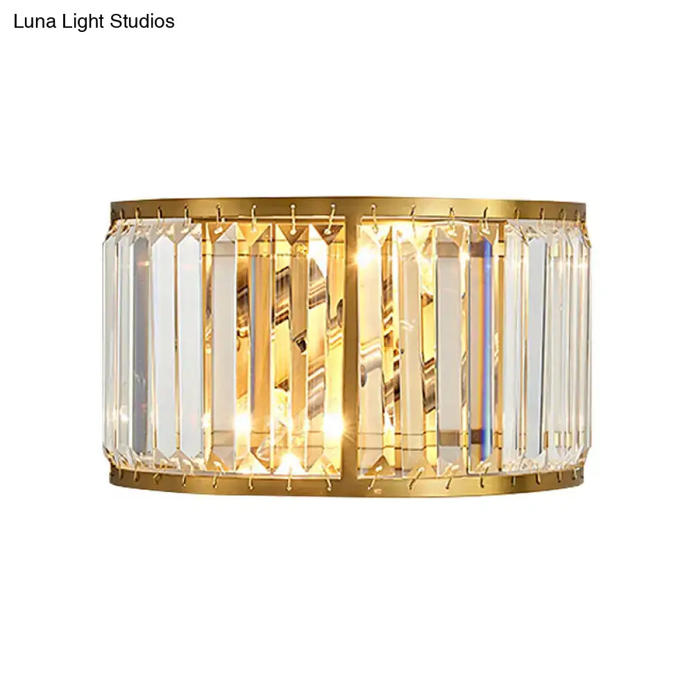 Gold Crystal Wall Sconce Black-Gold E12-E14