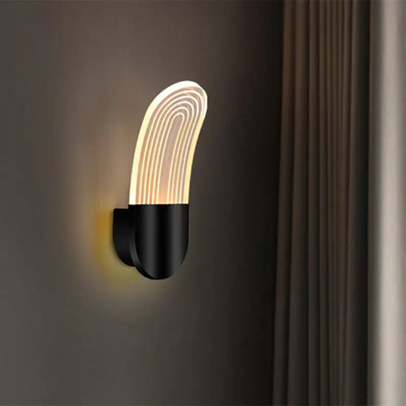 Gold Curved LED Sconce