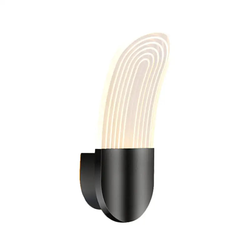 Gold Curved LED Sconce