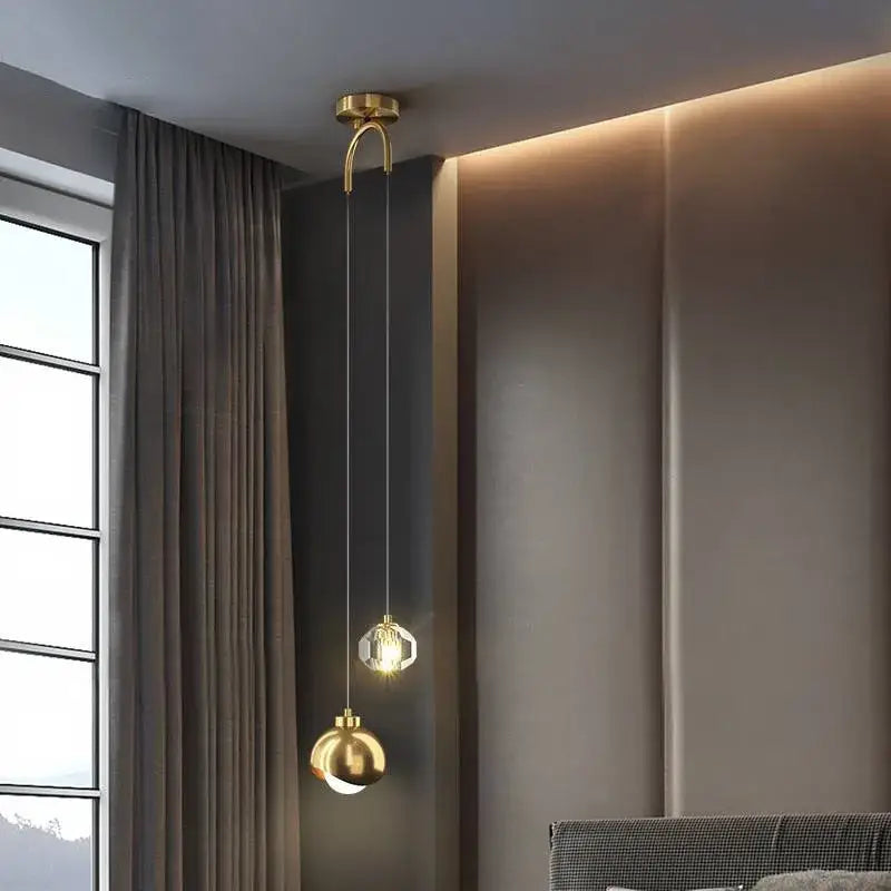 Gold Crystal Round Nordic Chandelier
