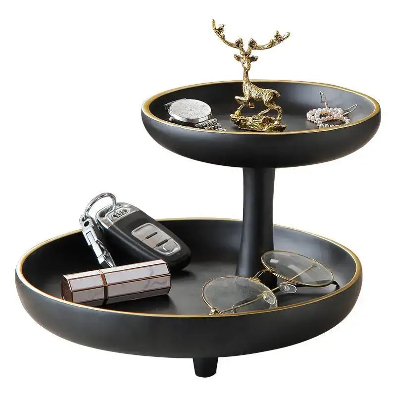 Black Gold Tray Table