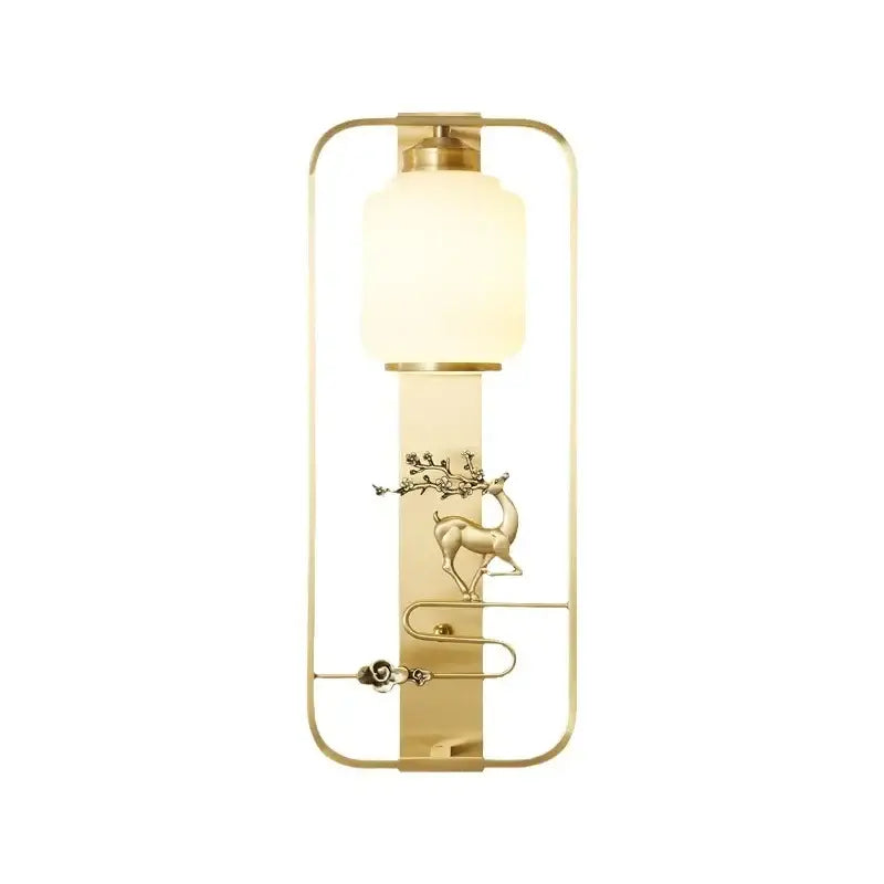 Black Gold Elk Sconce