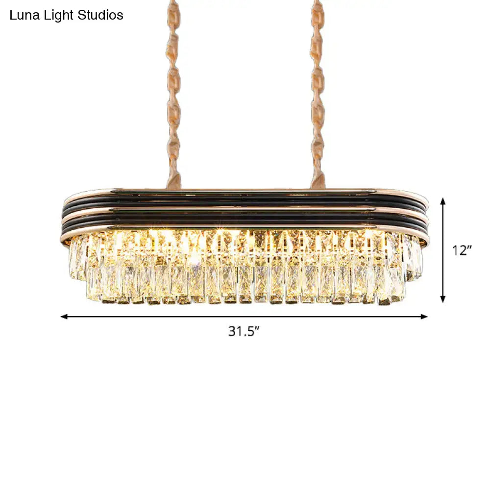 Black Crystal Pendant Lamp