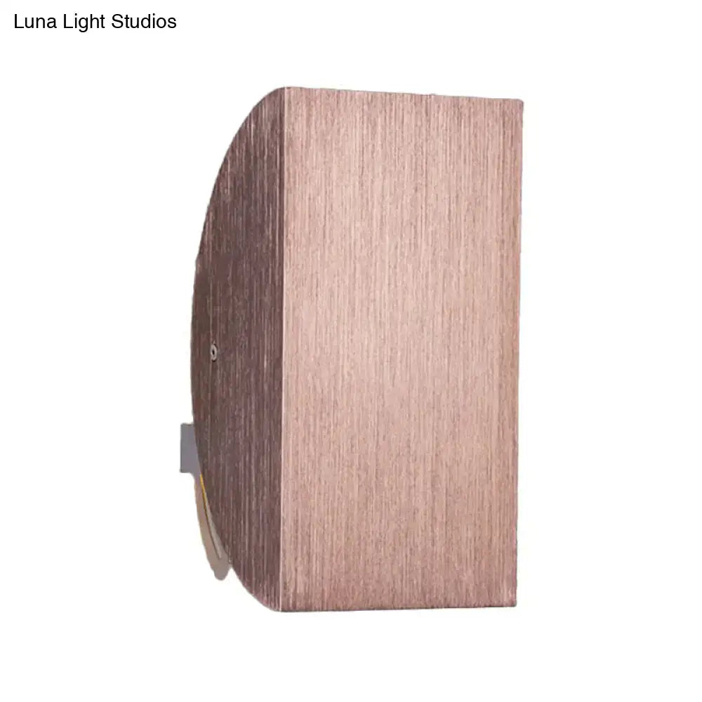 Black Gold Semicircle Wall Sconce