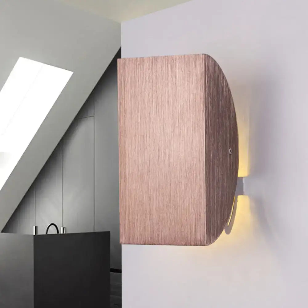 Black Gold Semicircle Wall Sconce