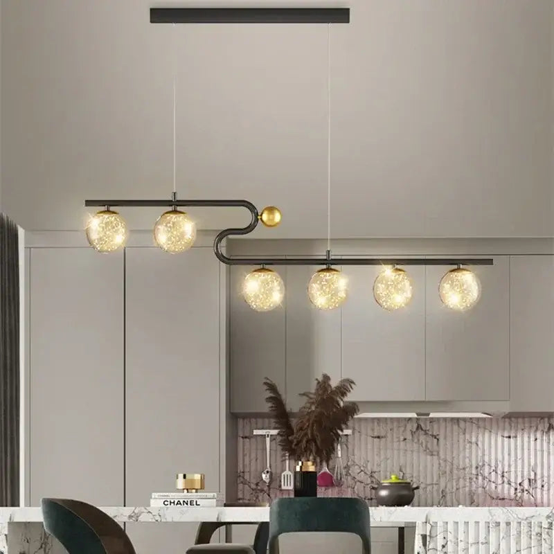 Glass Ball Pendant Light Star or White Glass