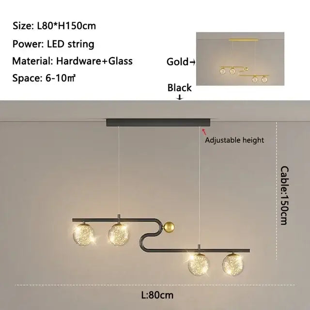 Glass Ball Pendant Light Star or White Glass