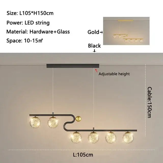 Glass Ball Pendant Light Star or White Glass