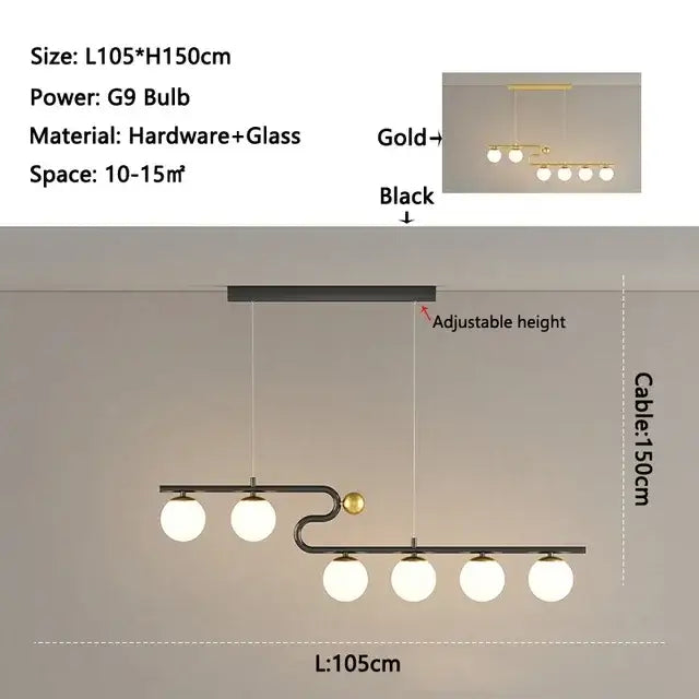 Glass Ball Pendant Light Star or White Glass