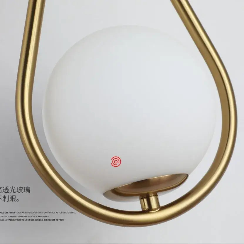 Black Gold LED Bedroom Sconce