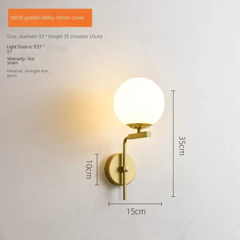 Gold Black Wall Sconce