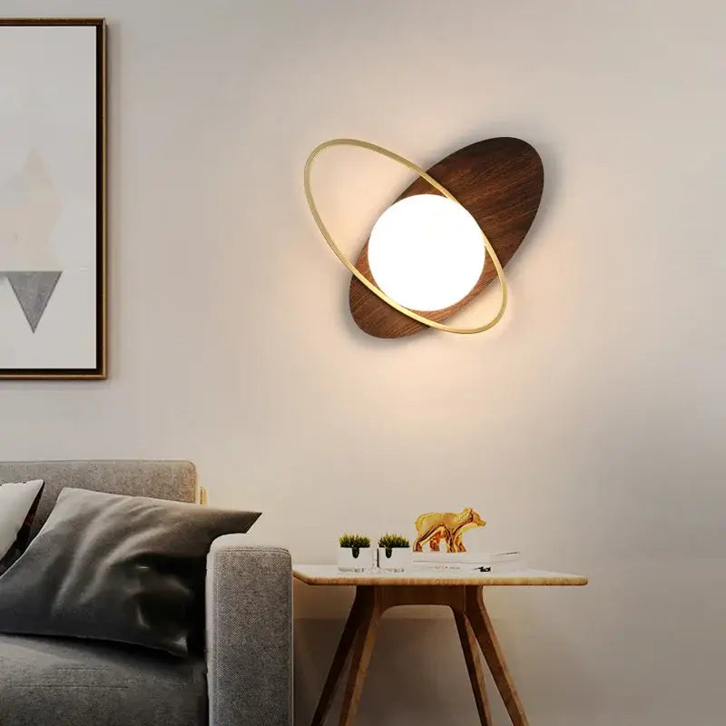 Black Gold Nordic Bedroom Wall Sconce