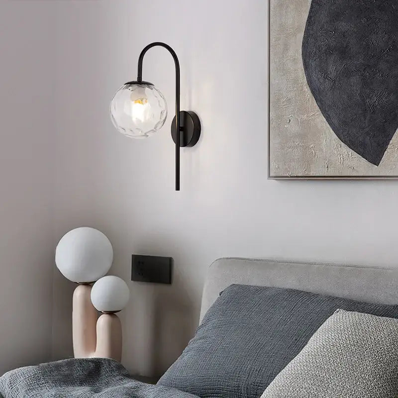 Gold Glass Corridor Wall Lamp