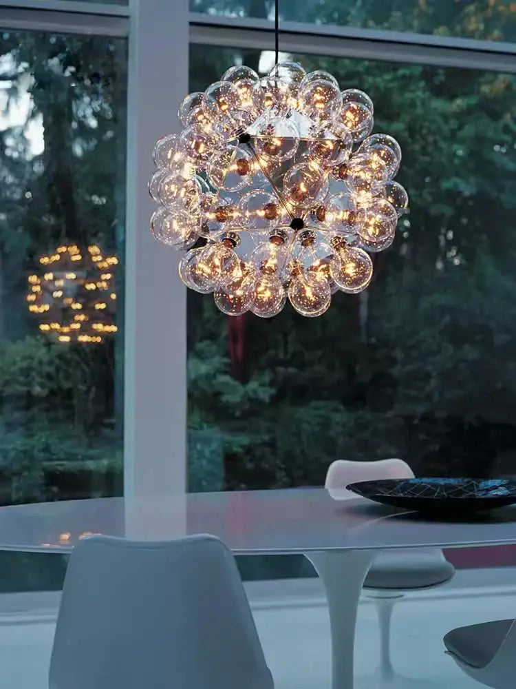 Black Gold Dandelion Chandelier