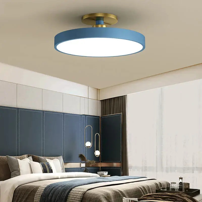 Black Circular Ceiling Light