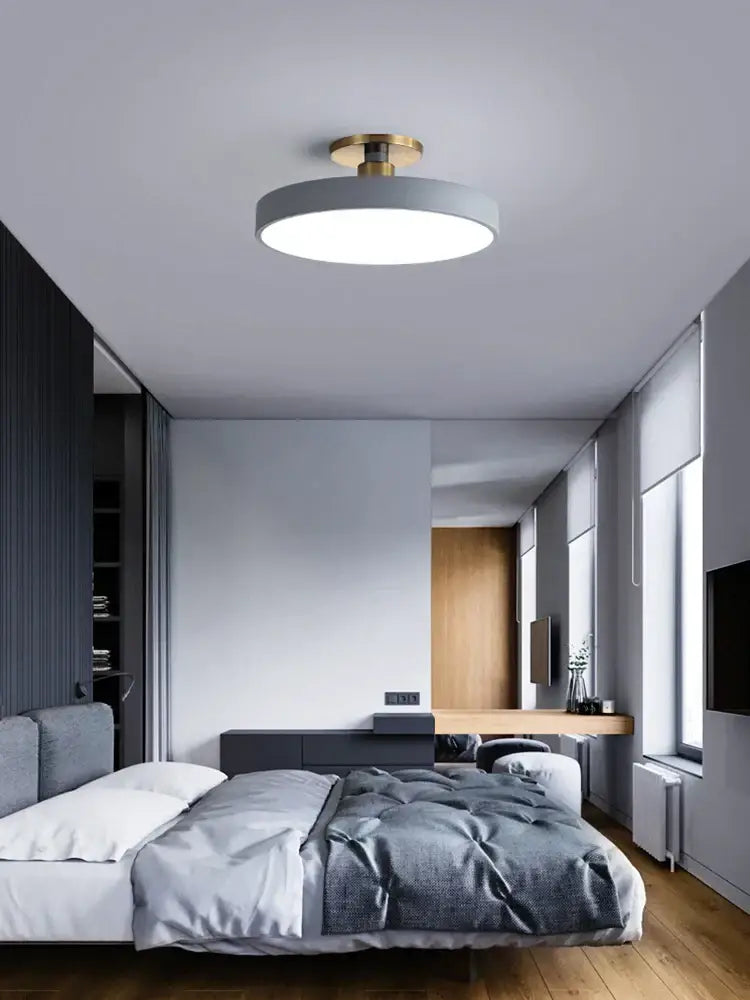 Black Circular Ceiling Light