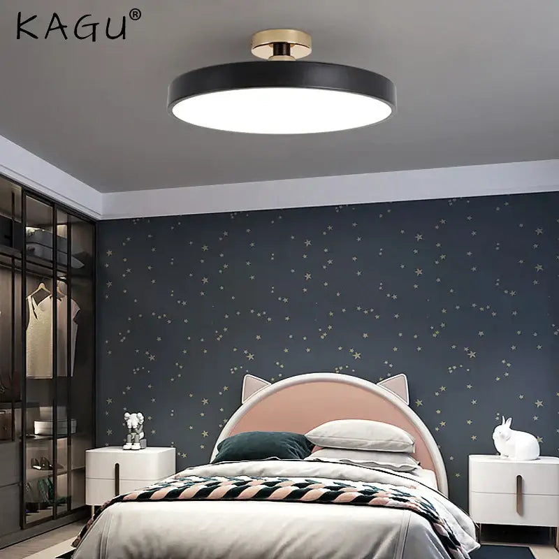 Black Circular Ceiling Light