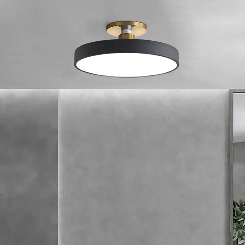 Black Circular Ceiling Light