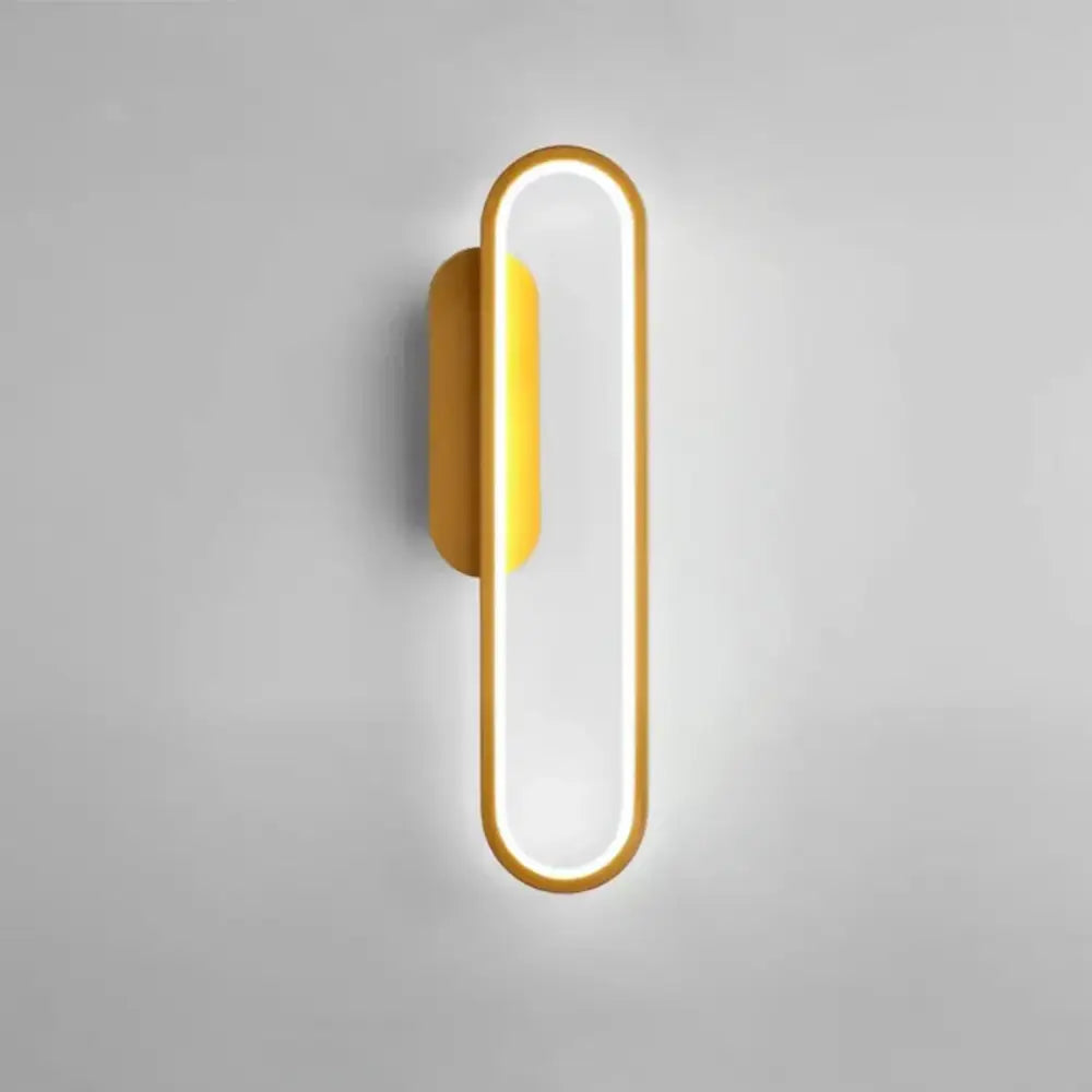 Black Gold Wall Light 60cm LED