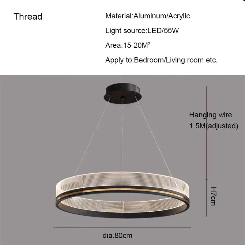 Black Gold Mesh Pendant Light