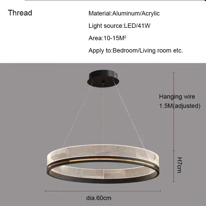 Black Gold Mesh Pendant Light