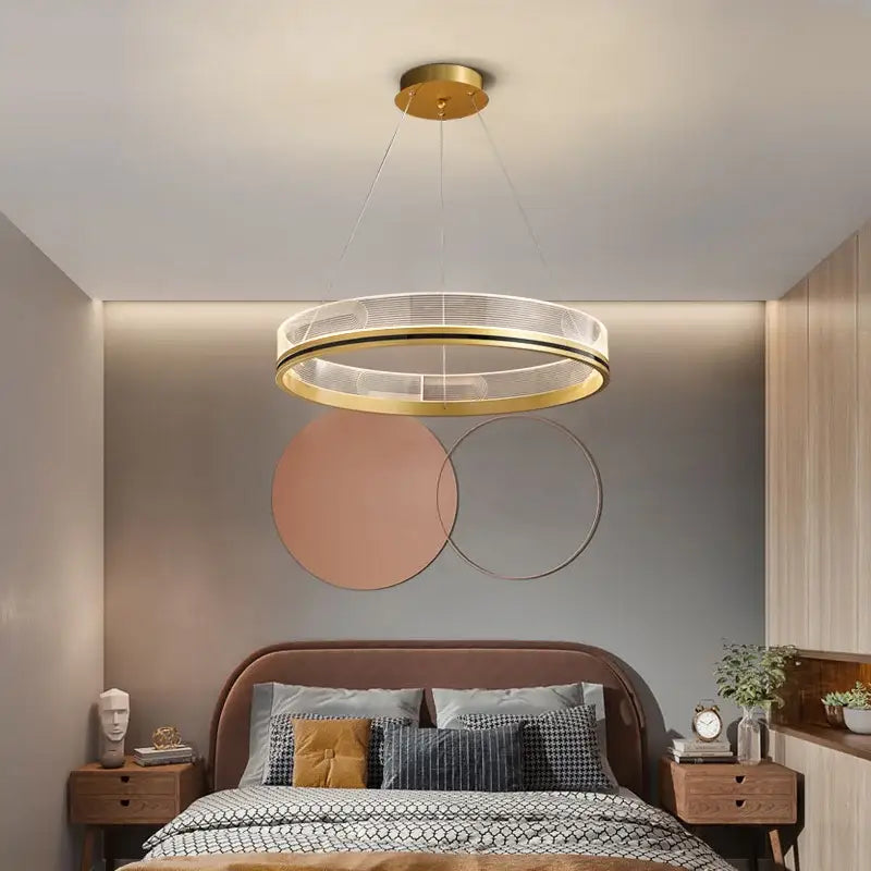 Black Gold Mesh Pendant Light