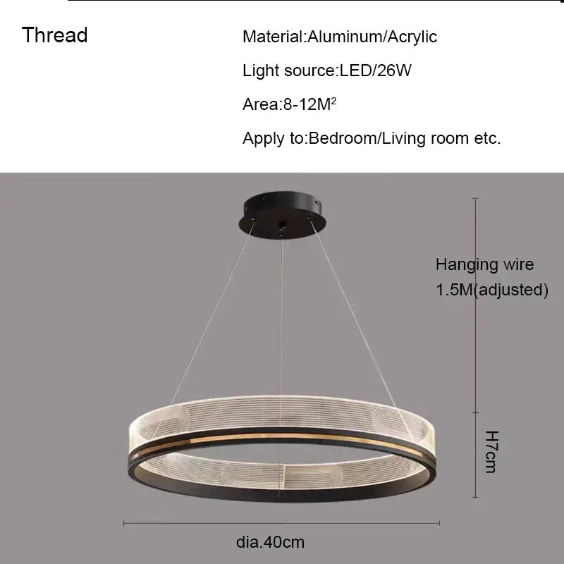 Black Gold Mesh Pendant Light
