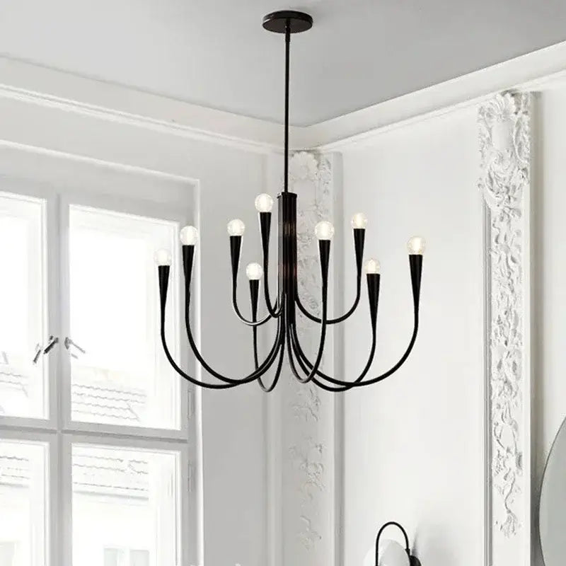 Gold Metal Nordic Chandelier