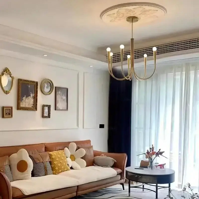 Gold Metal Nordic Chandelier