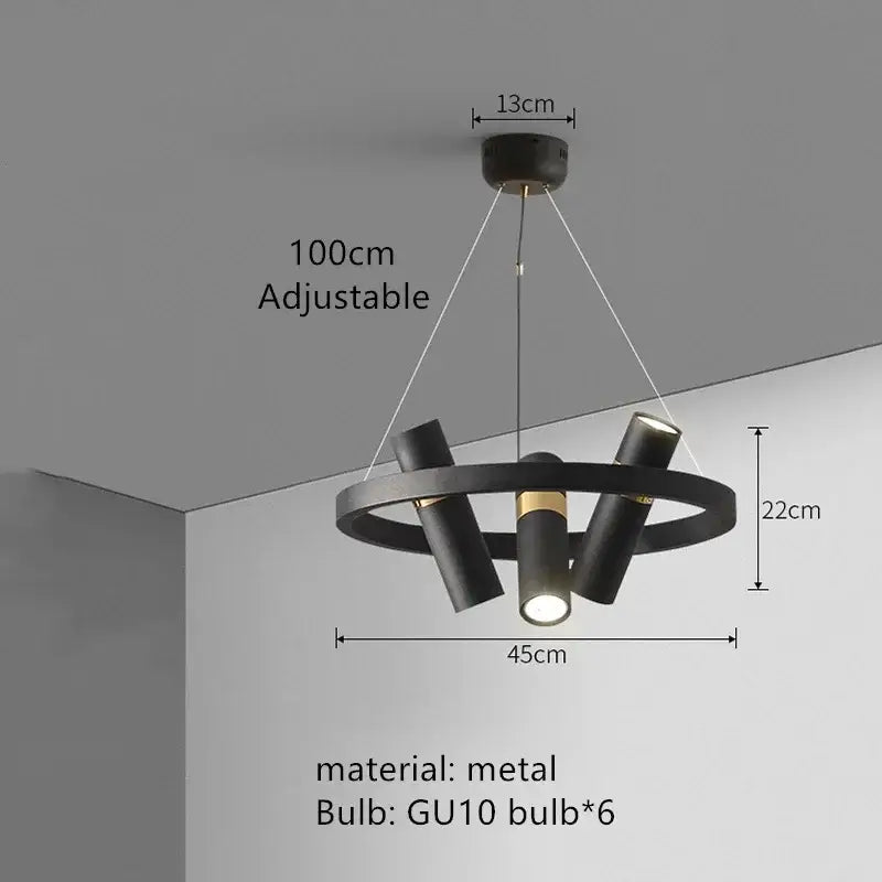 Black Circle Pendant Light