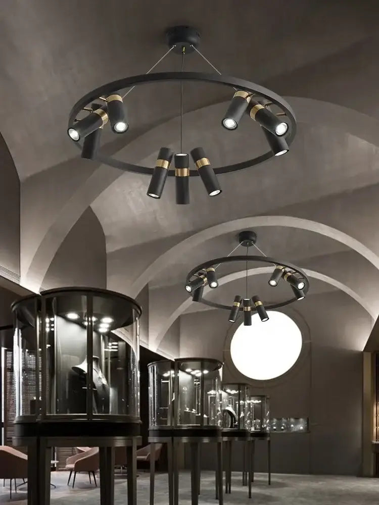 Black Circle Pendant Light
