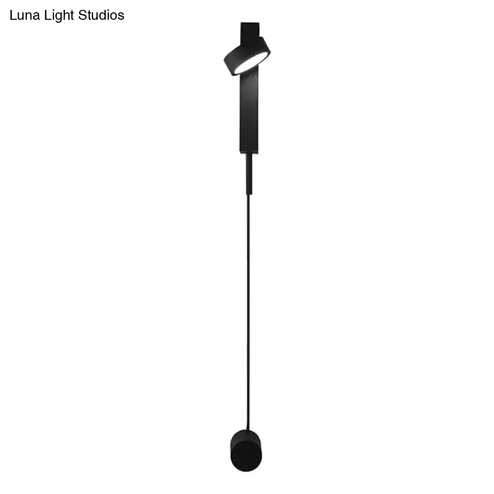 Black Gold Flush Wall Light