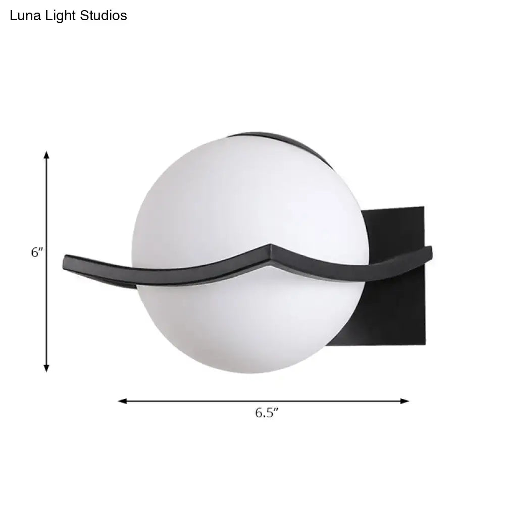 Gold Opal Globe Sconce