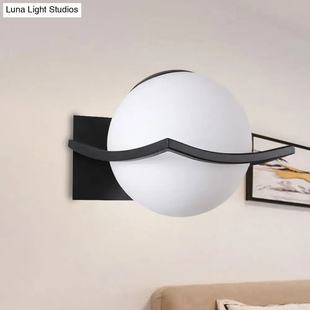 Gold Opal Globe Sconce