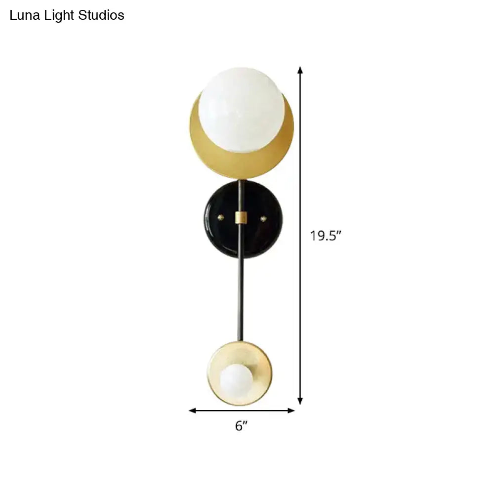 Gold Opal Wall Light Fixture