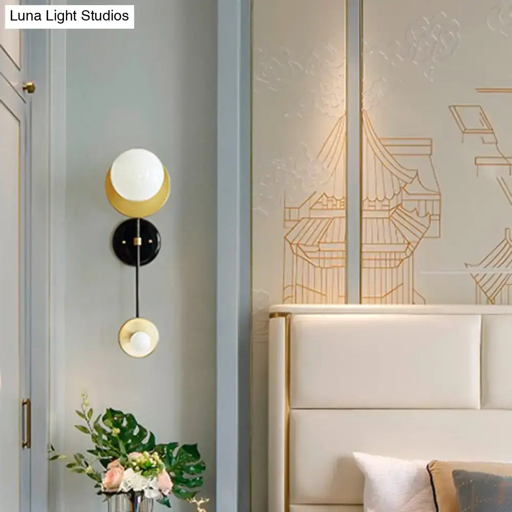 Gold Opal Wall Light Fixture