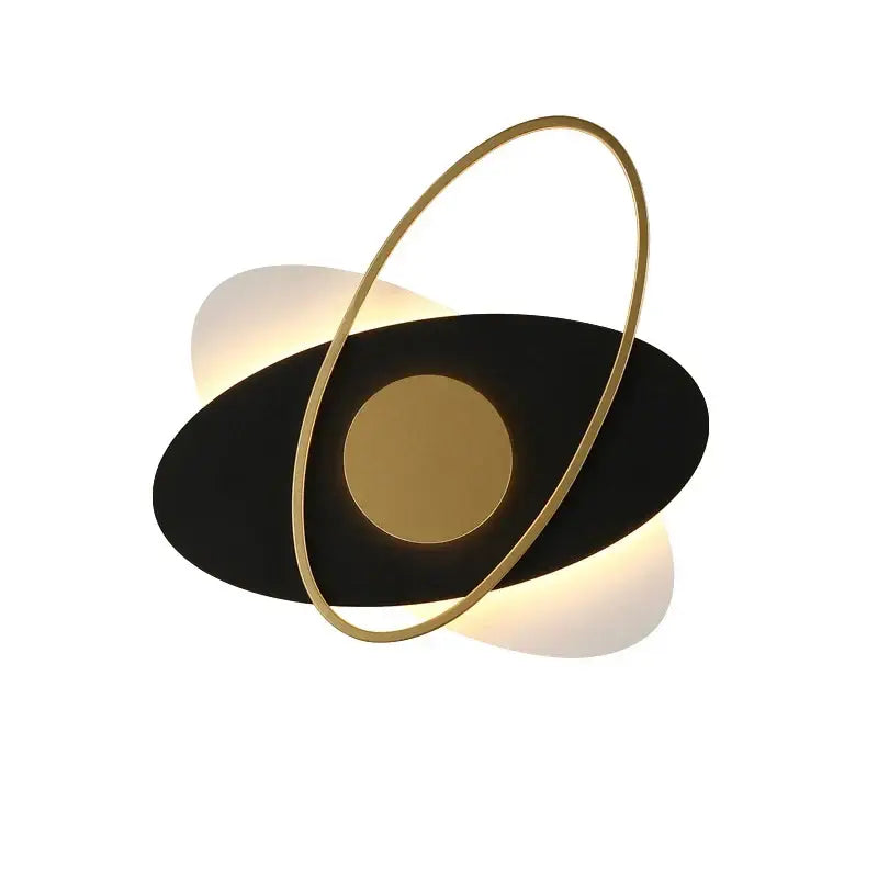 Black Gold Orbital Sconce