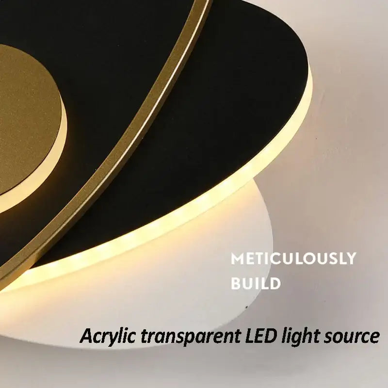 Black Gold Orbital Sconce