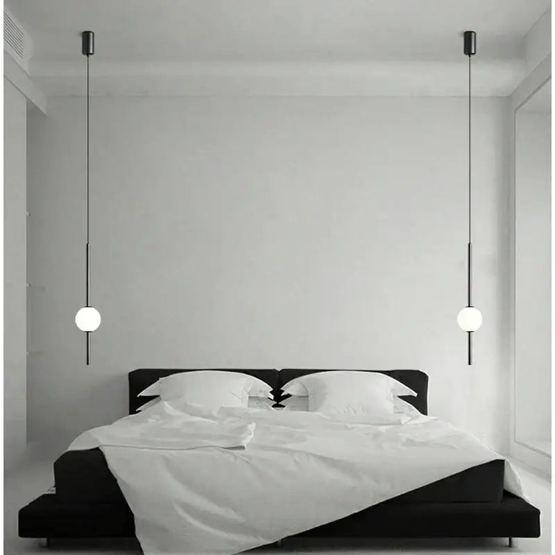 2-Light Gold Glass Tri-Color Pendant Light