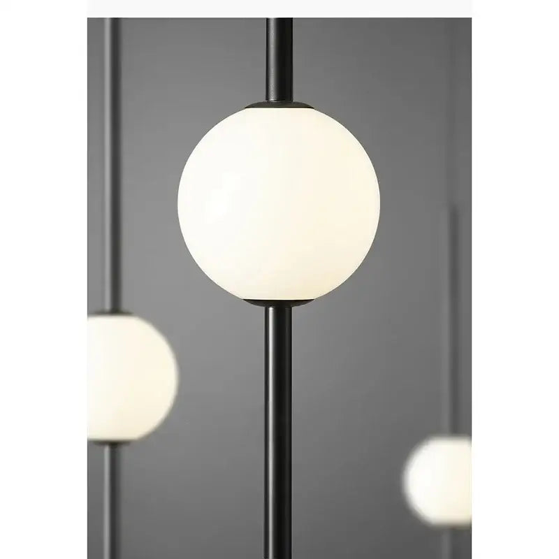 2-Light Gold Glass Tri-Color Pendant Light