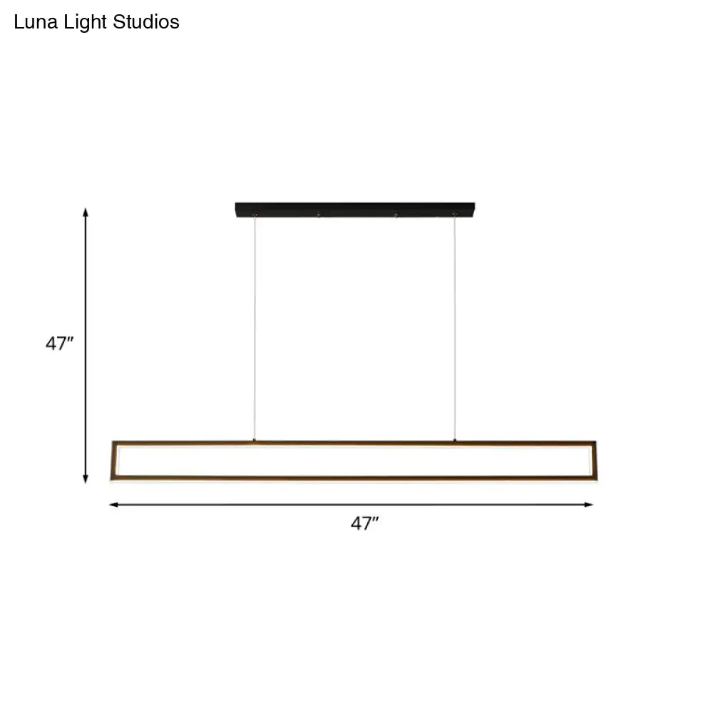 Black Gold LED Pendant Light