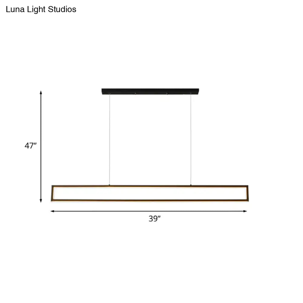 Black Gold LED Pendant Light