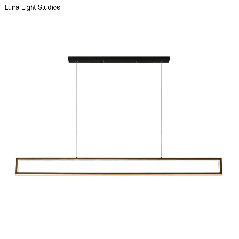 Black Gold LED Pendant Light