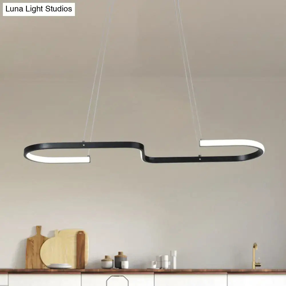 Black Gold S-Like Chandelier