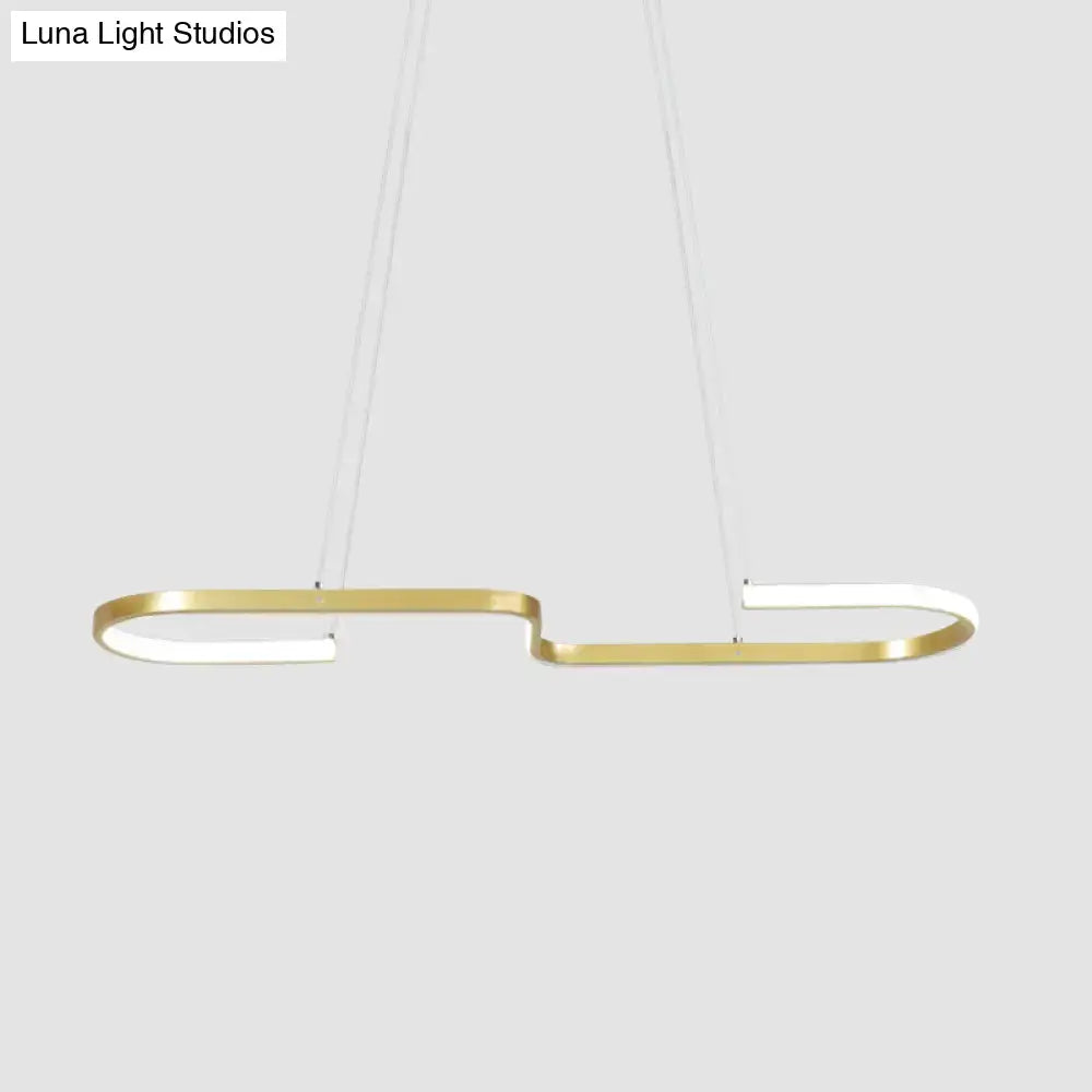 Black Gold S-Like Chandelier