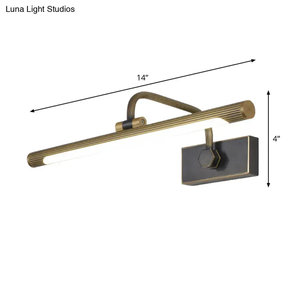 Black Gold Swing Wall Light