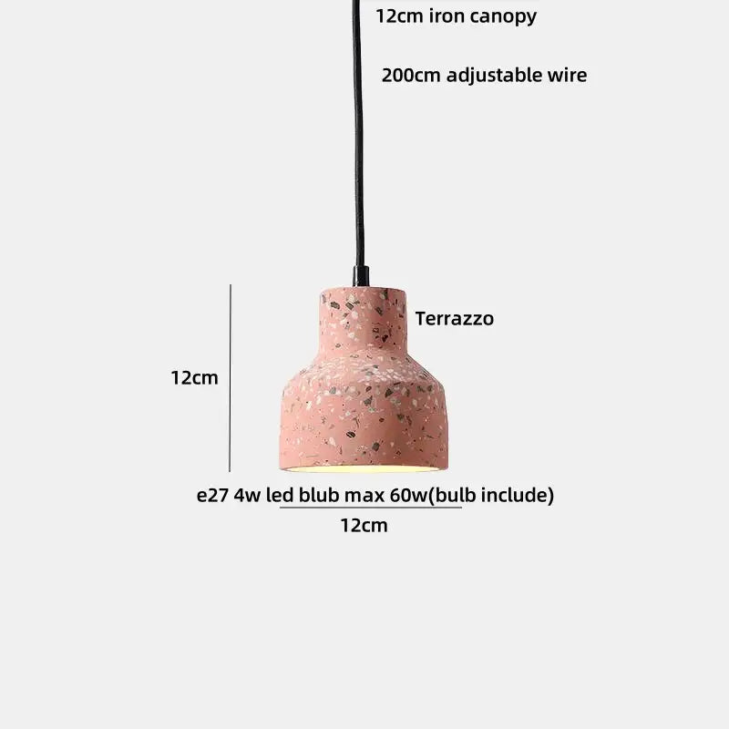 Terrazzo Stone Pendant Lamp