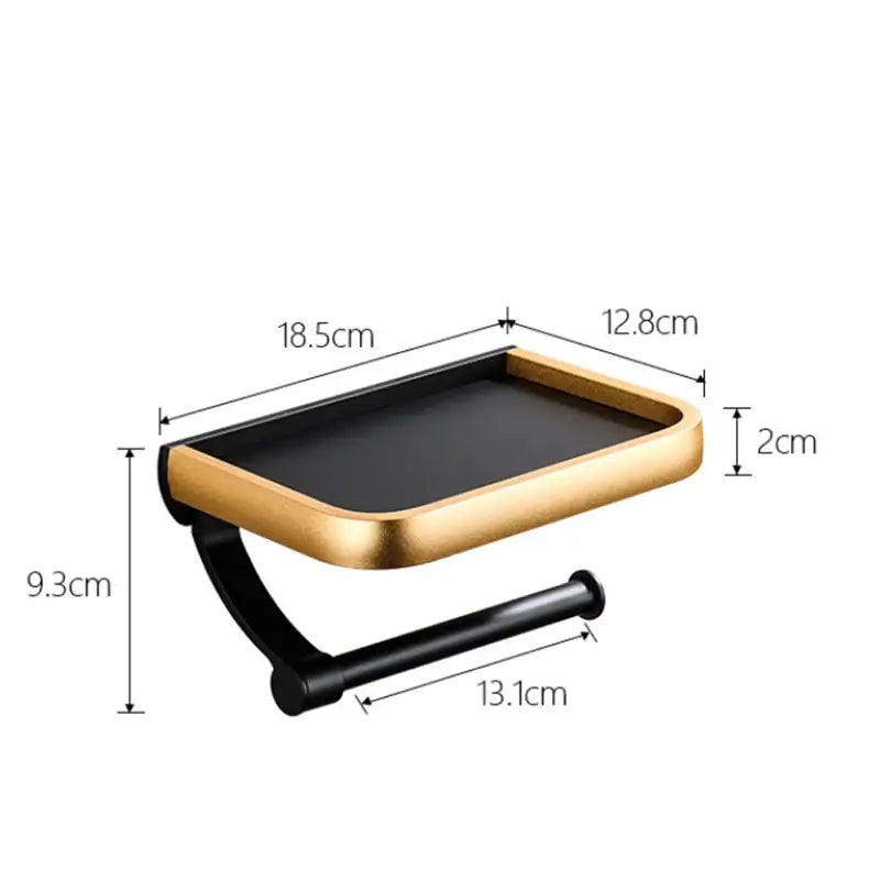 Black Marble Tissue Holder